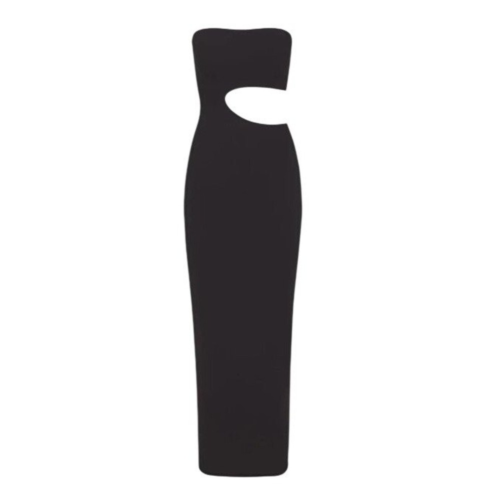 Skims Fits Everybody Long Dress DR-MAX-3046 Onyx Large
